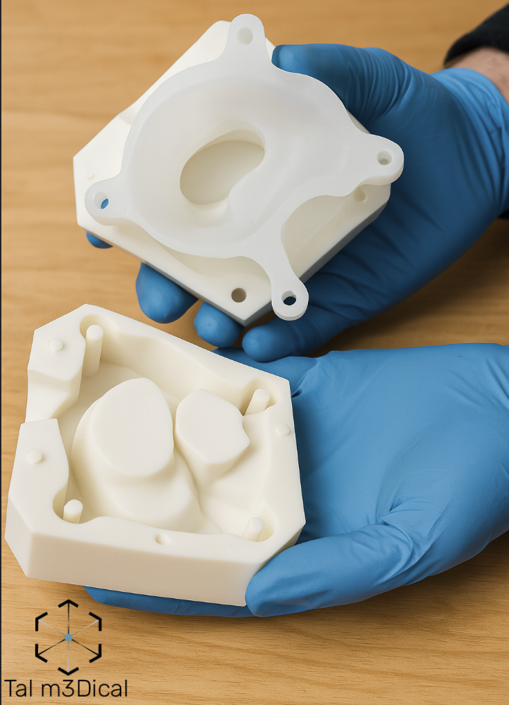 Silicone anatomical heart model